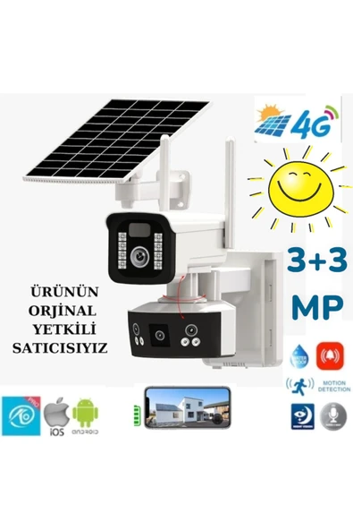 Urfakent 6mp Çift Kameralı 4g Solar Kamera Yeni Kasa - 3