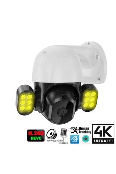 Urfakent 4k Ip Poe Kamera Dış Mekan 8mp Ir 40m Ptz Speed ??dome Kamera Hafıza Kartı Dahildir Hediyelidir - 1