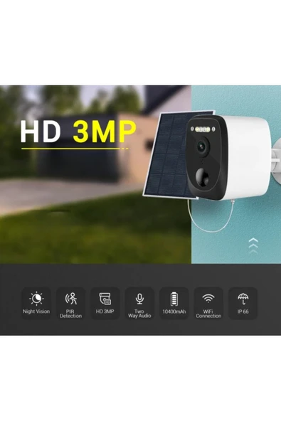 Urfakent Ubox 4G Şarjlı Ve Panelli Kullanılabilen Sabit Güvenlik Kamerası(Hafıza Kartı Dahildir) - 6