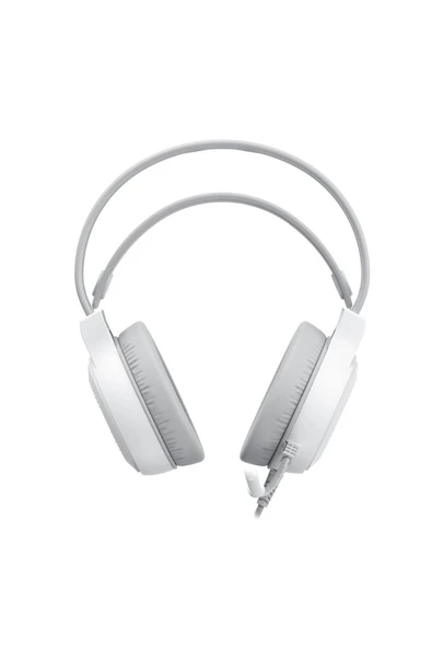 Havit Gamenote H2040D RGB Aydınlatmalı Mikrofonlu Gaming Oyuncu Kulaklığı - 3.5mm Jack + USB - Beyaz - 3