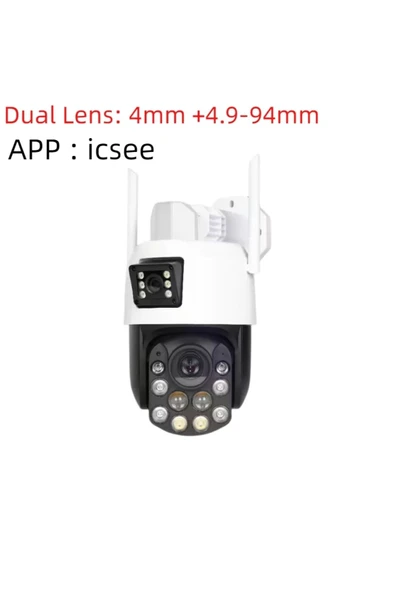 Urfakent İcsee 6 MP Çift Kameralı 36X Optik Zoom Büyük Kasalı PTZ Wifi Kamera(Hafıza Kartı Dahildir) - 2