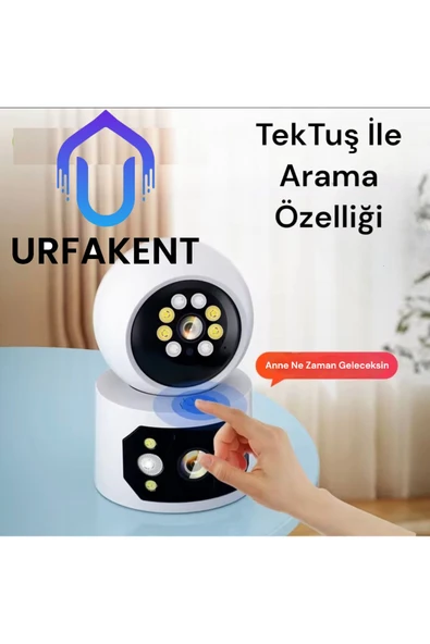 Urfakent Çift Kameralı Wifi İç Ortam Kamerası O-Kam Pro Yazılım - 3