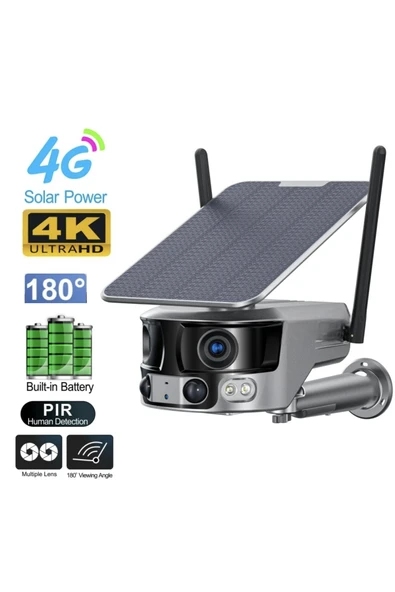 Urfakent Ubox Çift Kameralı 4g Solar Kamera Küçük Kasa Yüksek Kalite(hafıza Kartı Dahildir)