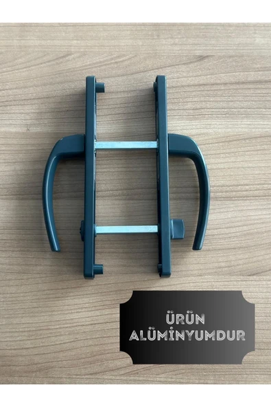 ÖZFIRAT PVC YAPI Alümünyum Kapı Kolu / Tuvalet(WC) / Banyo Alümünyum Kapı Kolu / Antrasit 1 Adet - 3