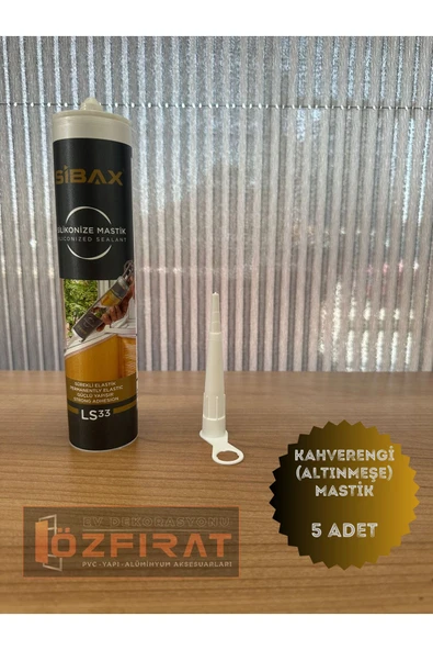 ÖZFIRAT PVC YAPI Silikonize Kahverengi (ALTINMEŞE) Mastik Pvc Kenarları Için Mükemmel-5 Adet - 2