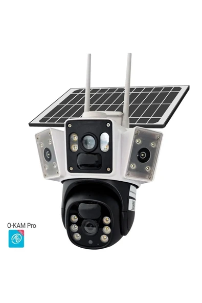Urfakent 4G Solar Kamera Çift Kameralı Extra Led Aydınlatmalı Sim Kart Destekli Solar Kamera - 1