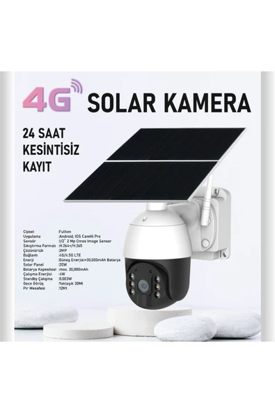 Urfakent 4G Solar Kamera 7/24 Kayıt Yüksek Donanım(Hafıza Kartı Dahildir)