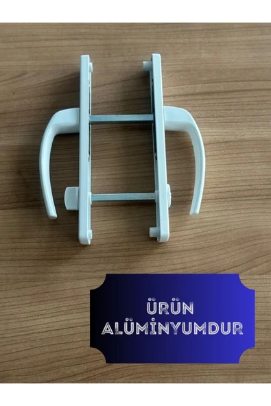 ÖZFIRAT PVC YAPI Alümünyum Kapı Kolu / Tuvalet(WC) / Banyo Alümünyum Kapı Kolu / Beyaz 4 Adet - 3