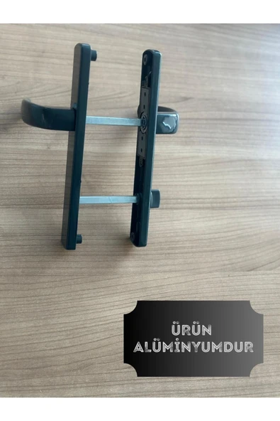 ÖZFIRAT PVC YAPI Alümünyum Kapı Kolu Balkon Alümünyum Kapı Kolu / Antrasit 3 Adet - 2