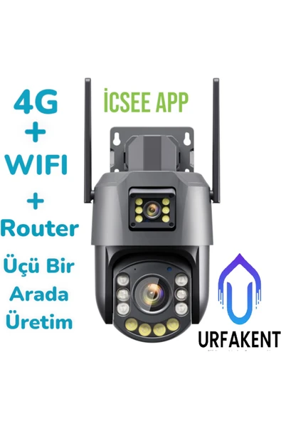 Urfakent 4G+WİFİ Modemli Kamera 3ü Bir Arada Üretim 36X Optik Zoom - 3