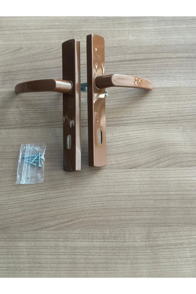 EVA PLAST Pvc Pimapen Plastik Kapı Kolu (ODA) Kahverengi(ALTINMEŞE) 4 Adet - 3