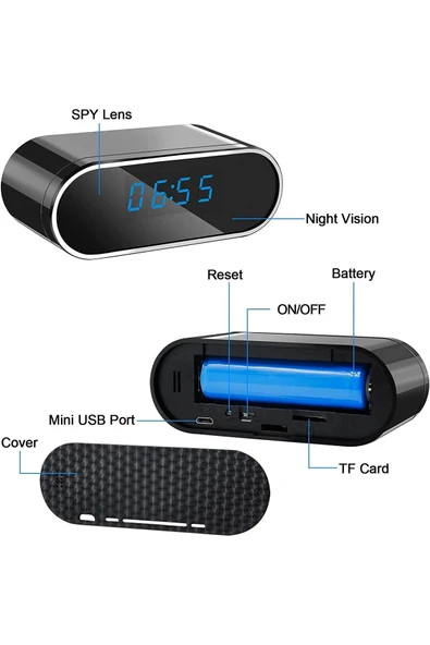 Urfakent Dijital Saat Görünümlü Video Kamera+Hafıza Kartı Dahildir+ - 4