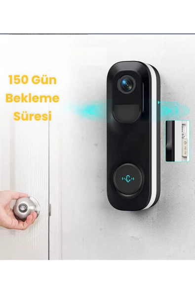 Urfakent 2K Kapı Zili Wifi Akıllı Kamera Geniş Açı - 6