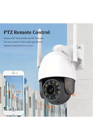 Urfakent Tuya Smart 3MP 1080P Akıllı Güvenlik Kamerası(Hafıza Kartı Dahildir) - 6