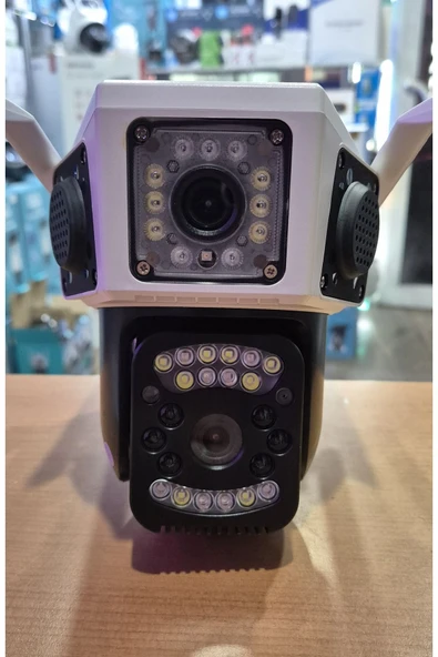 Urfakent Çift Kameralı 1080P WIFI PTZ Kamera Yeni Ayak Tasarımı - 2