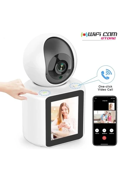 Urfakent Ekranlı Wifi İç Ortam Kamerası(Hafıza Kartı Dahildir) - 2
