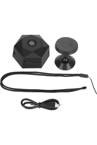 Urfakent Ithalatçı Garantili Mini Kamera Serisi Mp4 Sd Tek Ebat 4k Siyah - 3
