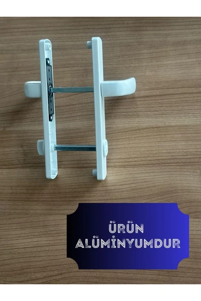 ÖZFIRAT PVC YAPI Alümünyum Kapı Kolu / Tuvalet(WC) / Banyo Alümünyum Kapı Kolu / Beyaz 4 Adet - 2