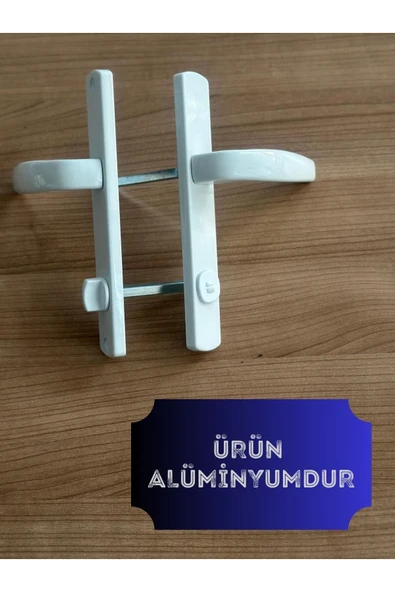 ÖZFIRAT PVC YAPI Alümünyum Kapı Kolu / Tuvalet(WC) / Banyo Alümünyum Kapı Kolu / Beyaz 4 Adet - 4
