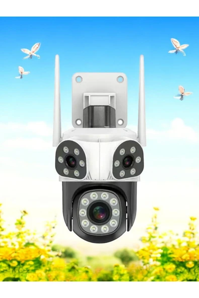 Urfakent P6Slite 3 Kameralı Wifi Smart Kamera(Hafıza Kartı Dahildir) - 2