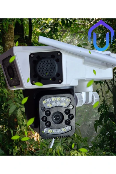 Urfakent Çift Kameralı 1080P WIFI PTZ Kamera Yeni Ayak Tasarımı - 5