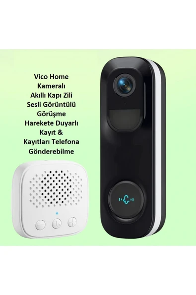 Urfakent 2K Kapı Zili Wifi Akıllı Kamera Geniş Açı - 3