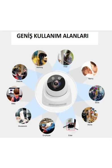 Urfakent İcsee Dome Wifi Kamera 1080p Hd - 3