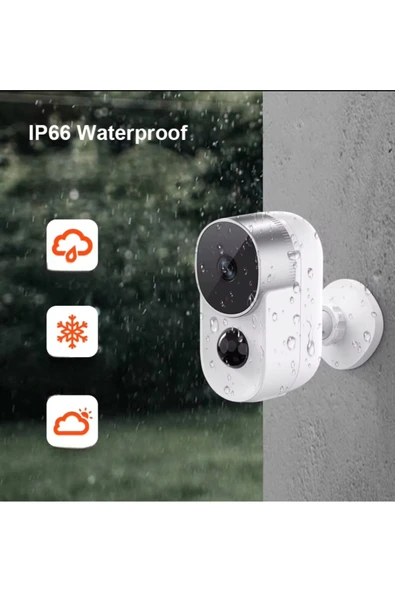 Urfakent Tuya 1080P Wifi Kablosuz Şarjlı Kamera 4-6 Ay Bekleme Süresi(Hafıza Kartı Dahildir) - 3