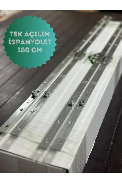 İTO KİLİT 180cm Ispnayolet Pimapen Kapı Pencere Kilidi Ispanyoleti/3 Adet - 3