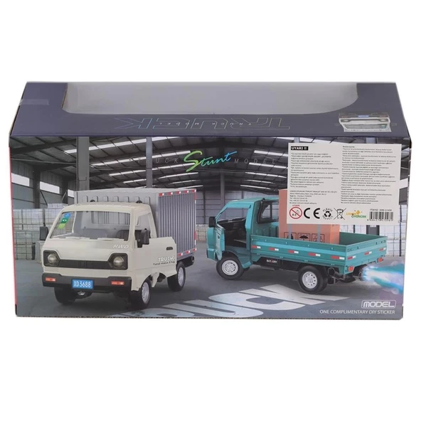 Çocuk Eğitici Oyuncak 3688-G149A Şarjlı Kumandalı Duman Atan Kamyon - 4