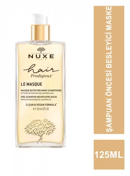 Nuxe Hair Prodigieux Le Masque Şampuan Öncesi Besleyici Maske 125 Ml