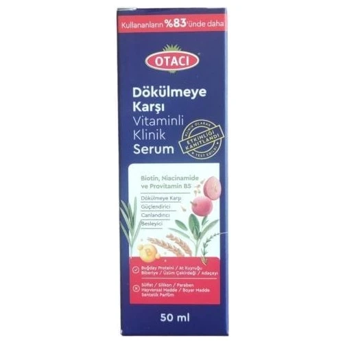 Otacı Dökülmeye Karşı Vitaminli Klinik Serum 50 Ml.Eczane Özel