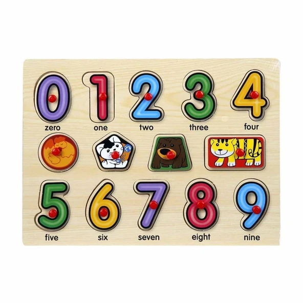 Çocuk Eğitici Oyuncak 130444 Ahşap Raptiyeli Puzzle Saat - 3