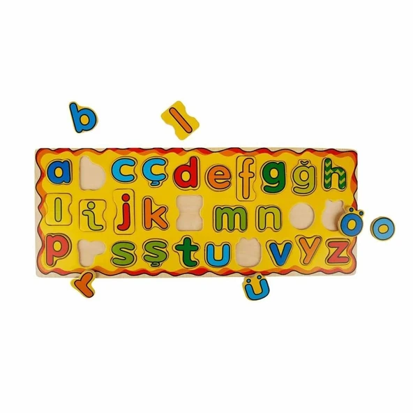Çocuk Eğitici Oyuncak 6305 SUN-TOB-WOO-TAHTA BULTAK HARFLER KÇK BYK 2A - 3