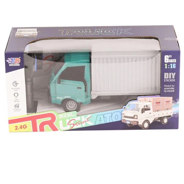 Çocuk Eğitici Oyuncak 3688-G148A Şarjlı Kumandalı Duman Atan Kamyon - 3