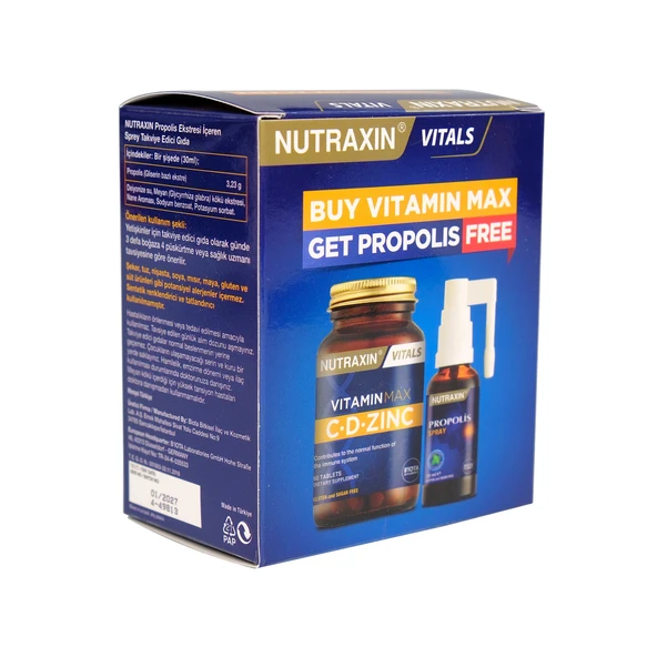 Nutraxın C-D-Zınc+Propolıs Hed