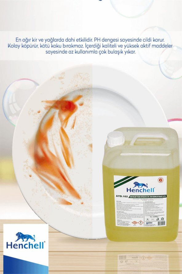 HENCHELL ELDE BULAŞIK YIKAMA DETERJANI - ULTRA 5KGx4 - 2