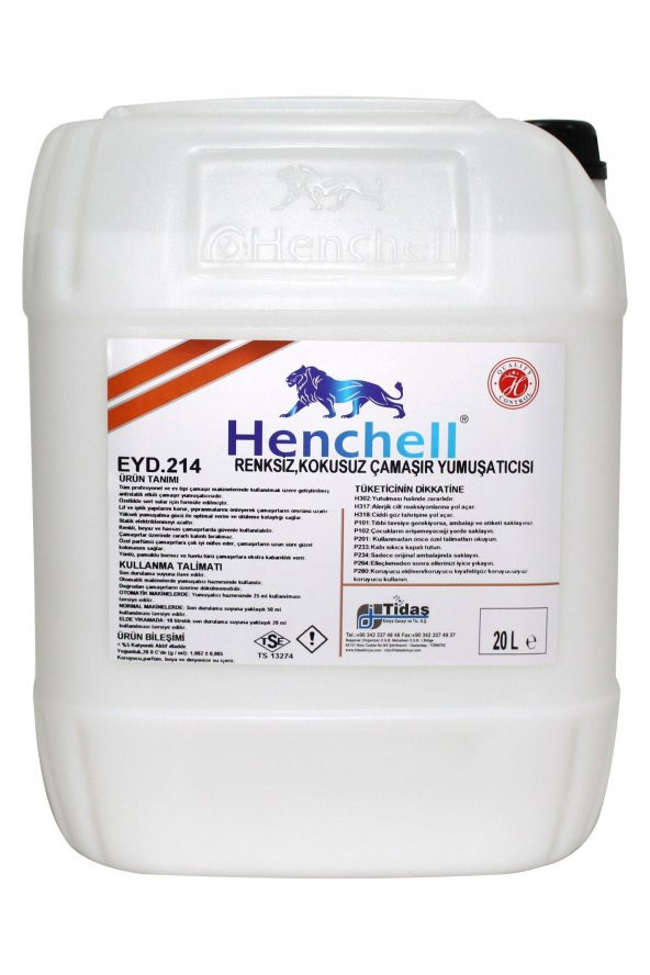 ÇAMAŞIR YUMUŞATICISI - RENKSİZ KOKUSUZ 20L