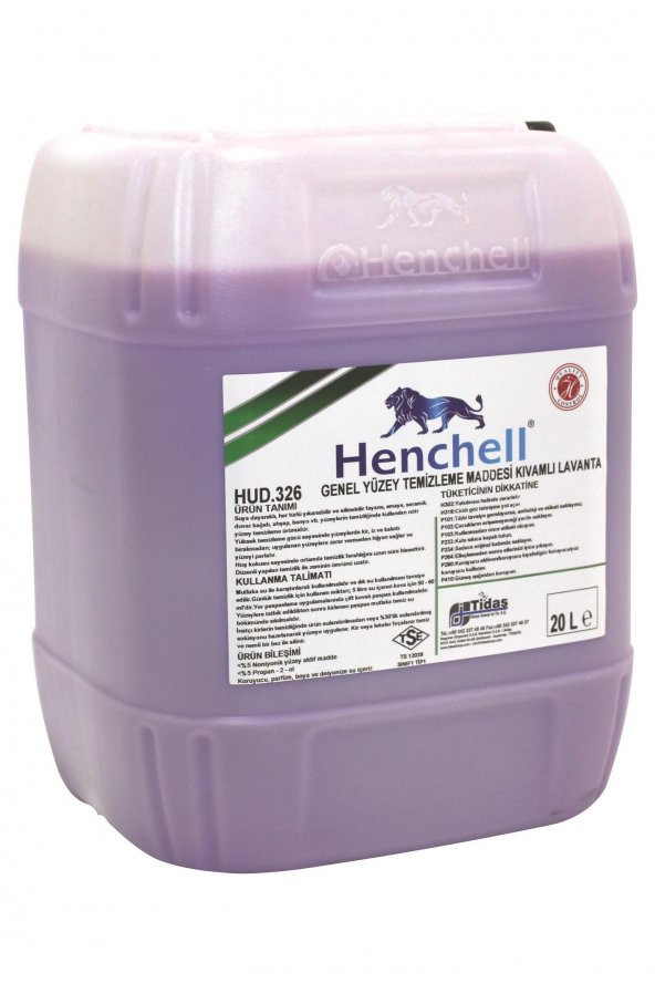 HENCHELL GENEL YÜZEY TEMİZLEME MADDESİ ULTRA LAVANTA 20KG - 2