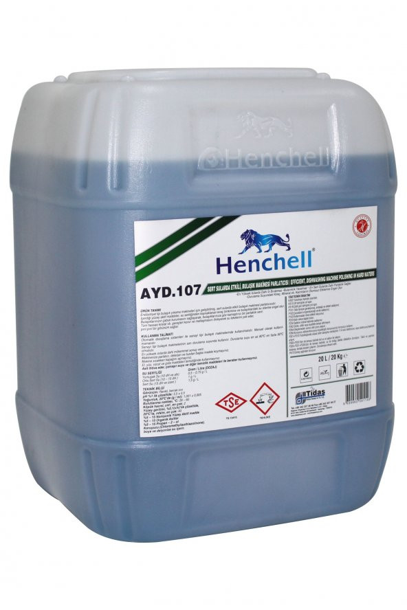 HENCHELL SERT SULARDA ETKİLİ BULAŞIK MAKİNESİ PARLATICISI 20KG - 3