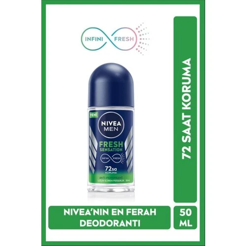 Nivea Men Fresh Sensation Erkek Roll-On Deodorant 50 ml