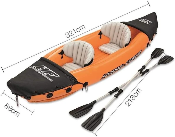 Bestway Hydro Force Lite-Rapid X2 Inflatable Kayak Şişme Kano - 5
