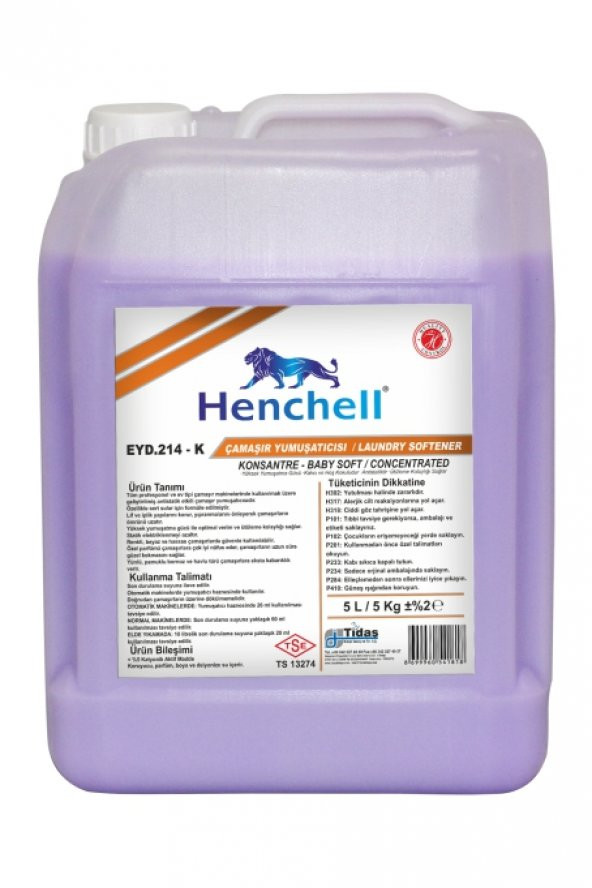HENCHELL ÇAMAŞIR YUMUŞATICISI - KONSANTRE - BABY SOFT 5L
