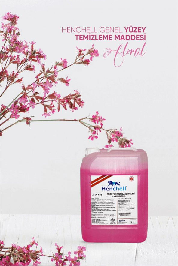 HENCHELL GENEL YÜZEY TEMİZLEME MADDESİ FLORAL-ULTRA 5KG - 2