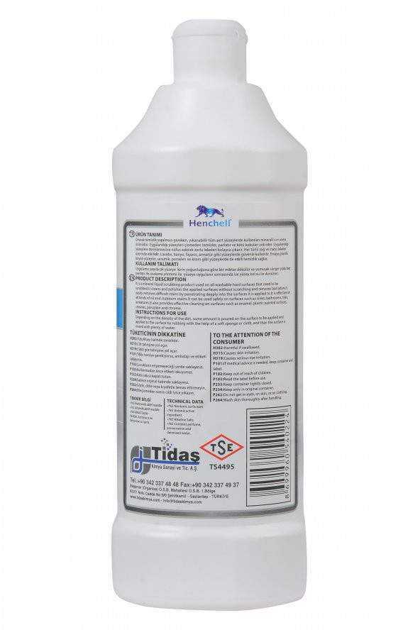 HENCHELL MİNERALLİ SIVI OVMA MADDESİ 750ML - 2