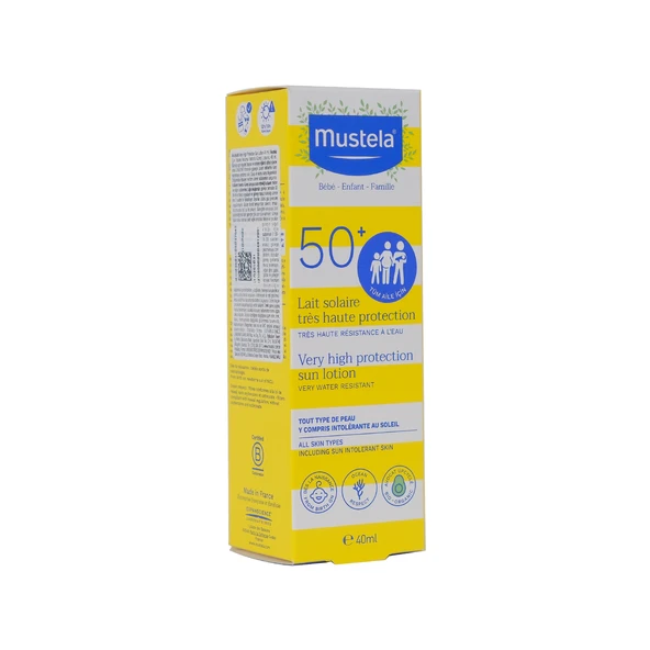 Mustela Çok Yüksek Koruma Faktörlü Güneş Losyonu Spf 50+ 40 Ml