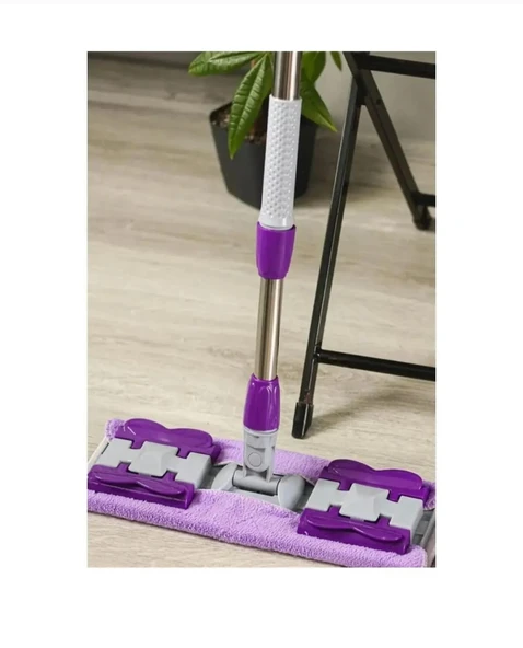 YER MOPU FAYANS PARKE ZEMİN VE DUVAR İÇİN MİKROFİBER MANDALLI MOP - 2