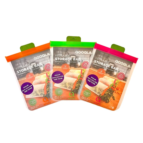 Yıkanabilir Gıda Saklama Poşeti - Büyük boy (19x25cm) ürün görseli
