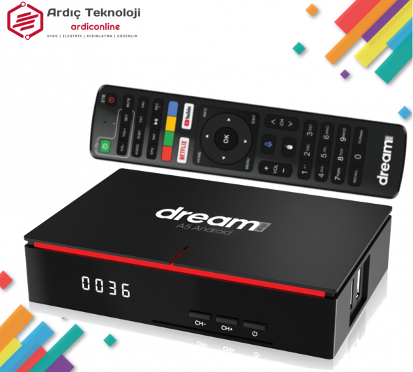 Dreamstar A5 PRO Android Uydu Alıcısı 4K Ultra HD | Aynı Gün Kargo - 5