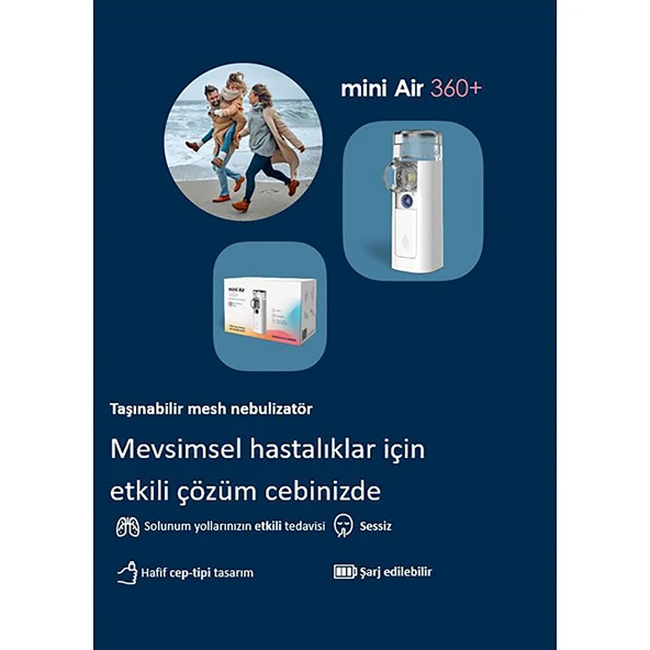 Mini Air 360+ Taşınabilir Mesh Nebulizator - 3